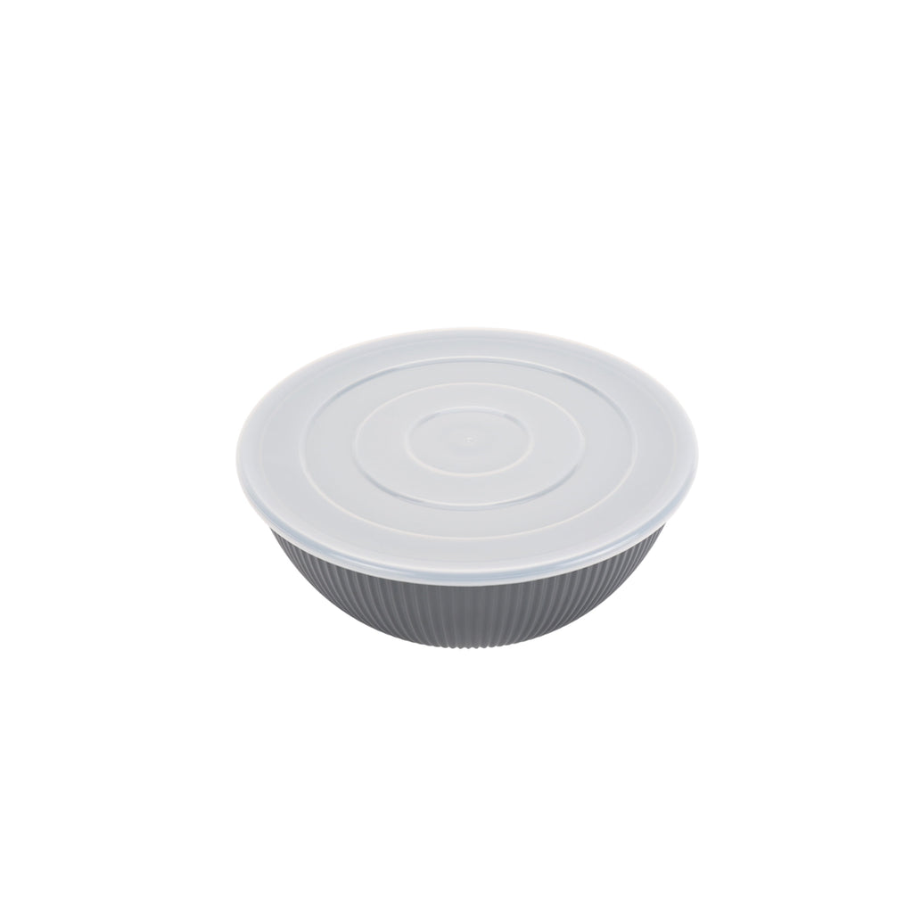 - Black 4-Piece Eco-Friendly Recycled Plastic Serve Bowl Set
