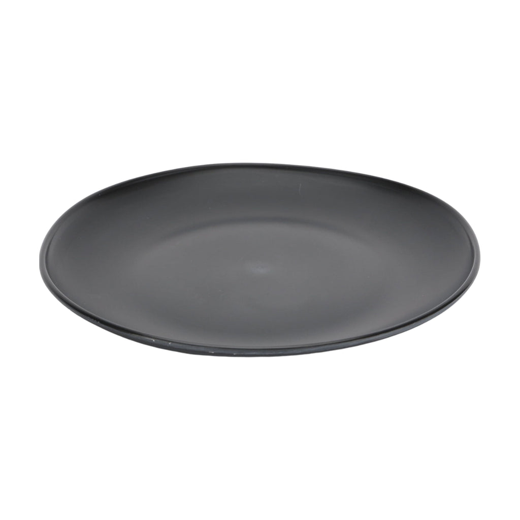 Black 12-Piece Eco-Friendly Recycled Plastic Dinnerware Set