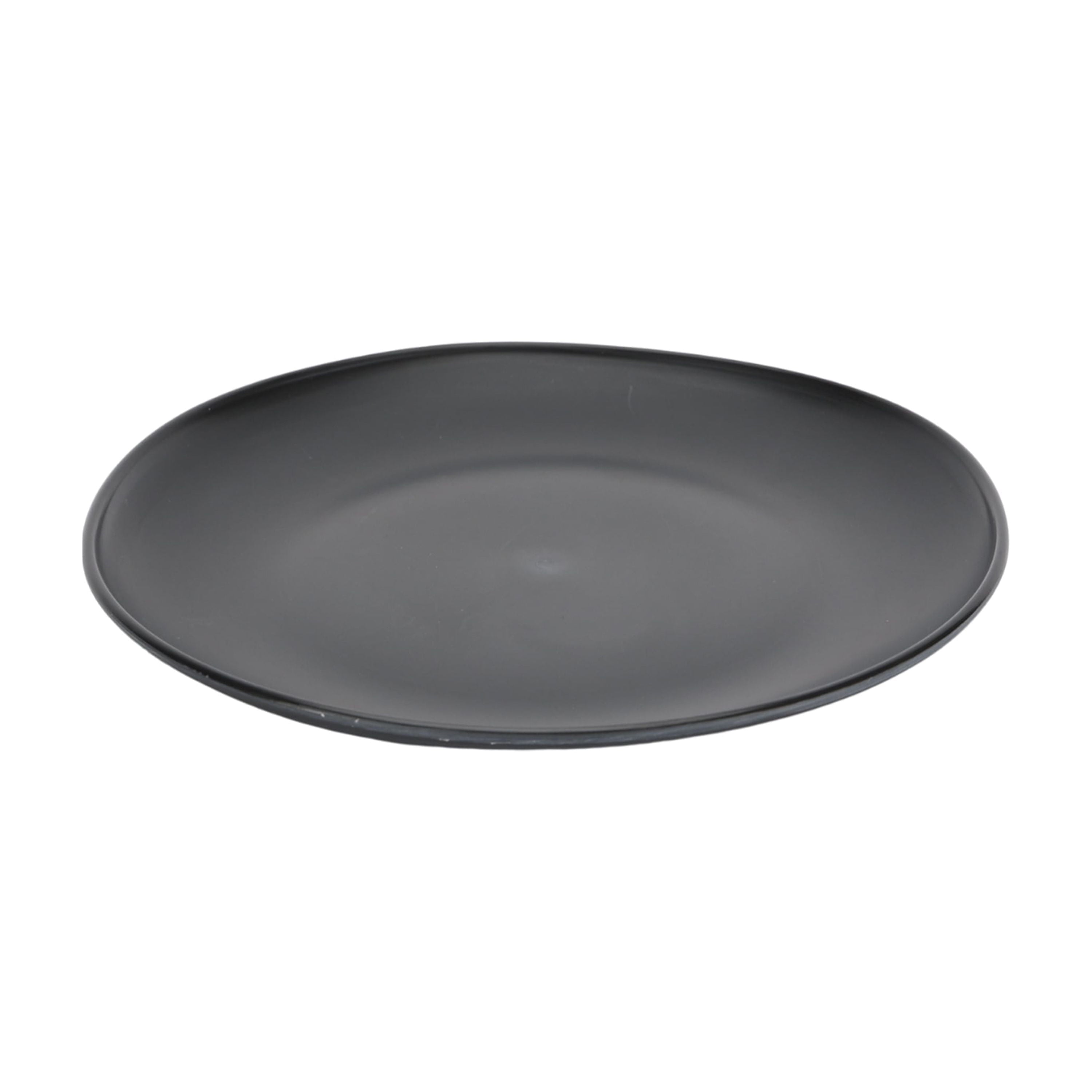 Black 12-Piece Eco-Friendly Recycled Plastic Dinnerware Set