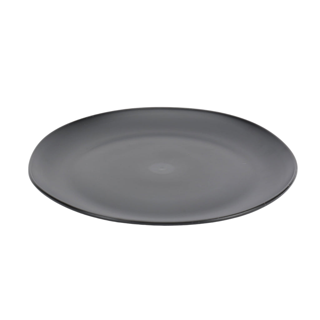Black 12-Piece Eco-Friendly Recycled Plastic Dinnerware Set