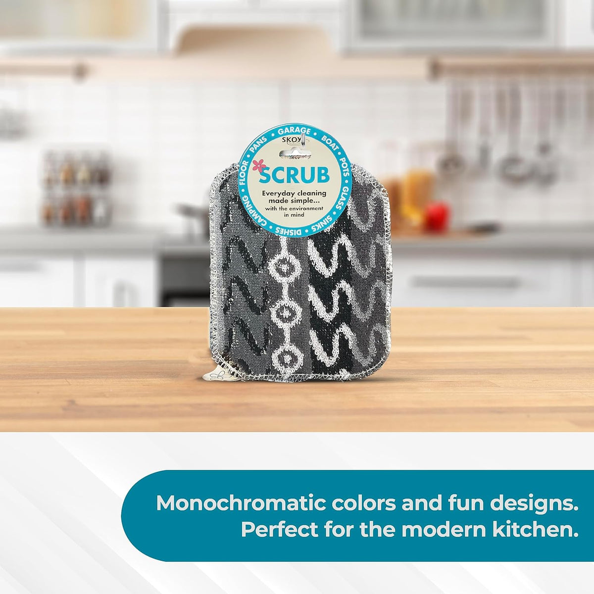 Skoy Scrub - Eco-Friendly Reusable Kitchen Scrub (Monochromatic
