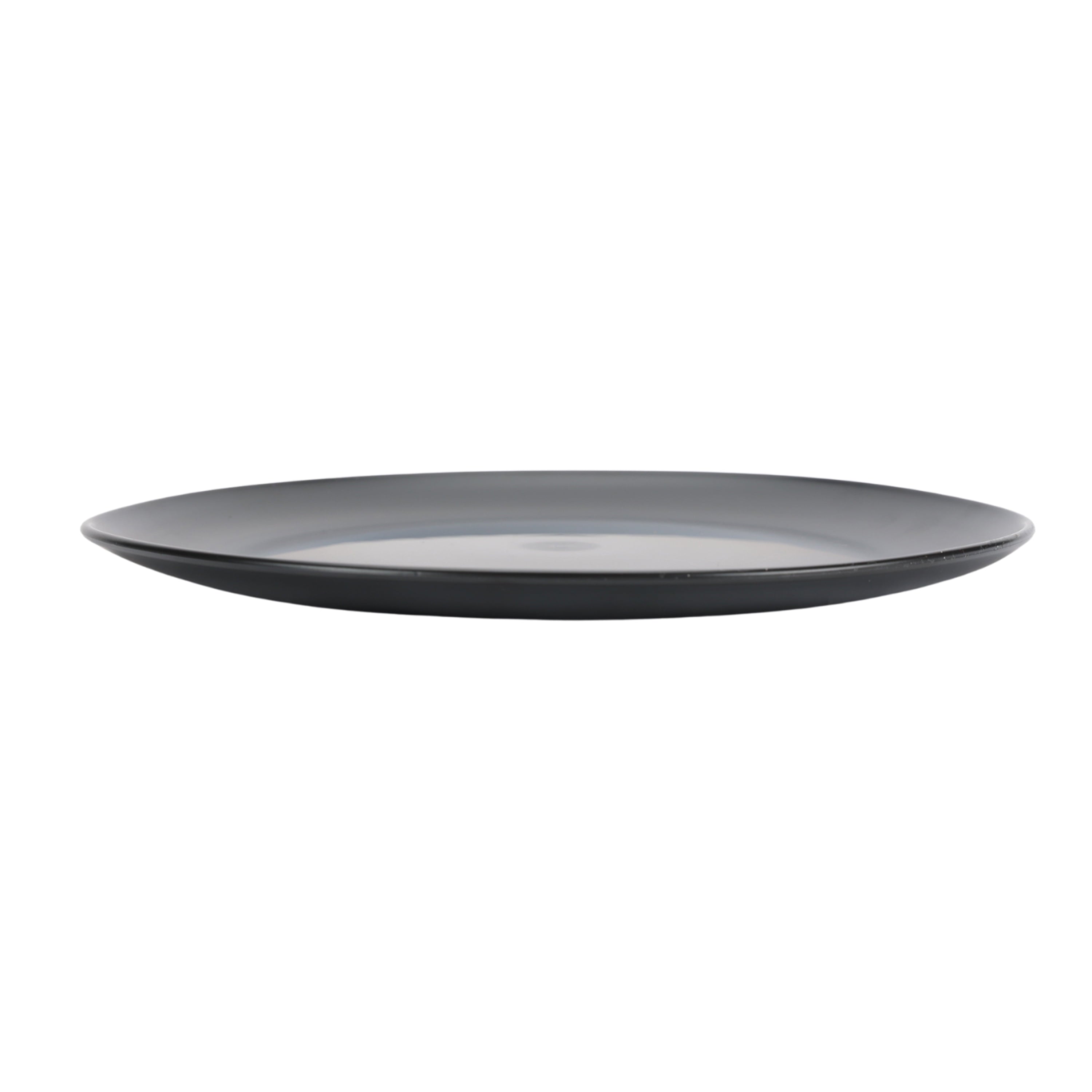 Black 12-Piece Eco-Friendly Recycled Plastic Dinnerware Set