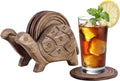 Wooden for Drinks, Eco-Friendly, Absorbent, Antique Look Handcrafted Coasters (Tortoise)