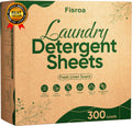 Travel Laundry Detergent Sheets 300 Loads Eco-Friendly Washing Detergent Sheets