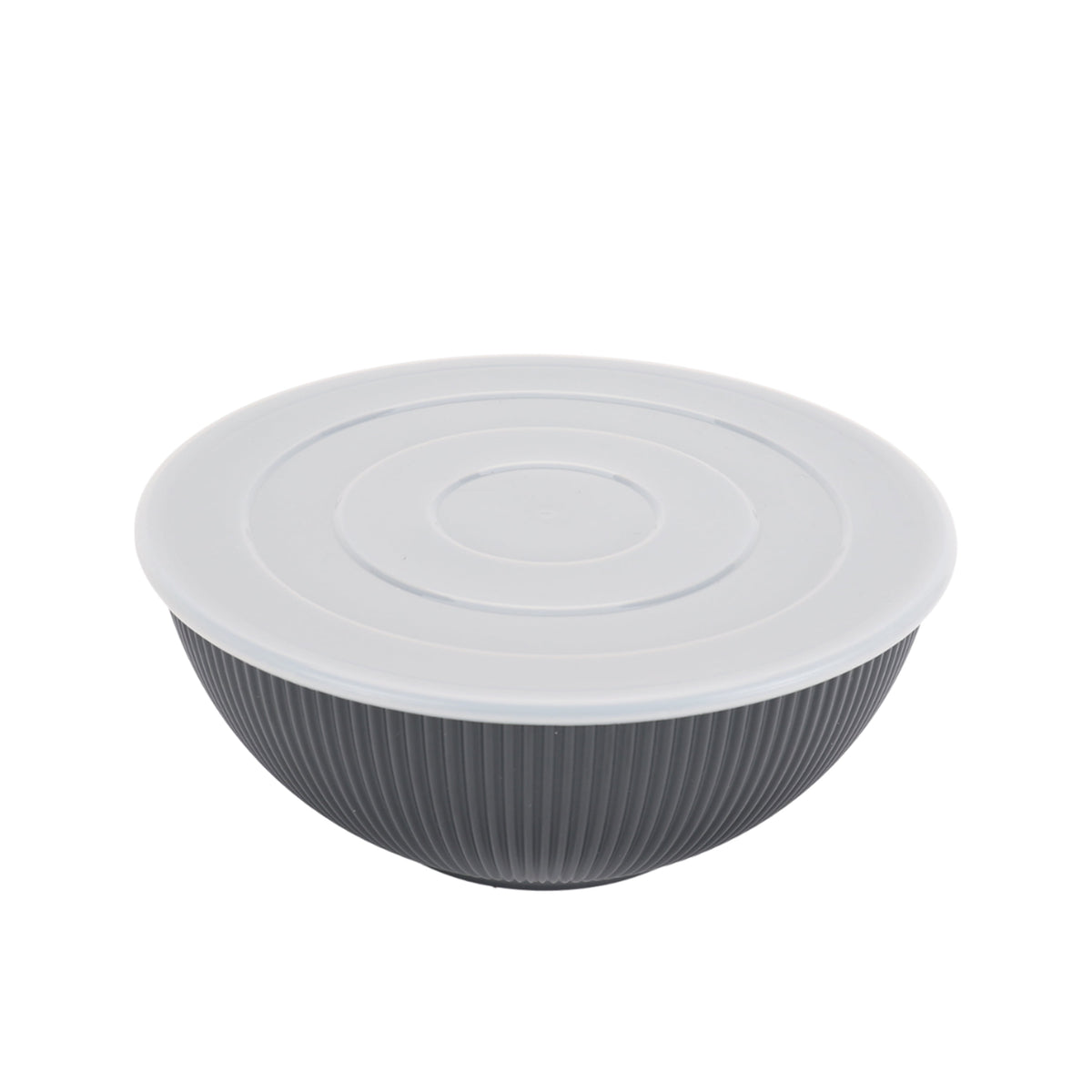 - Black 4-Piece Eco-Friendly Recycled Plastic Serve Bowl Set