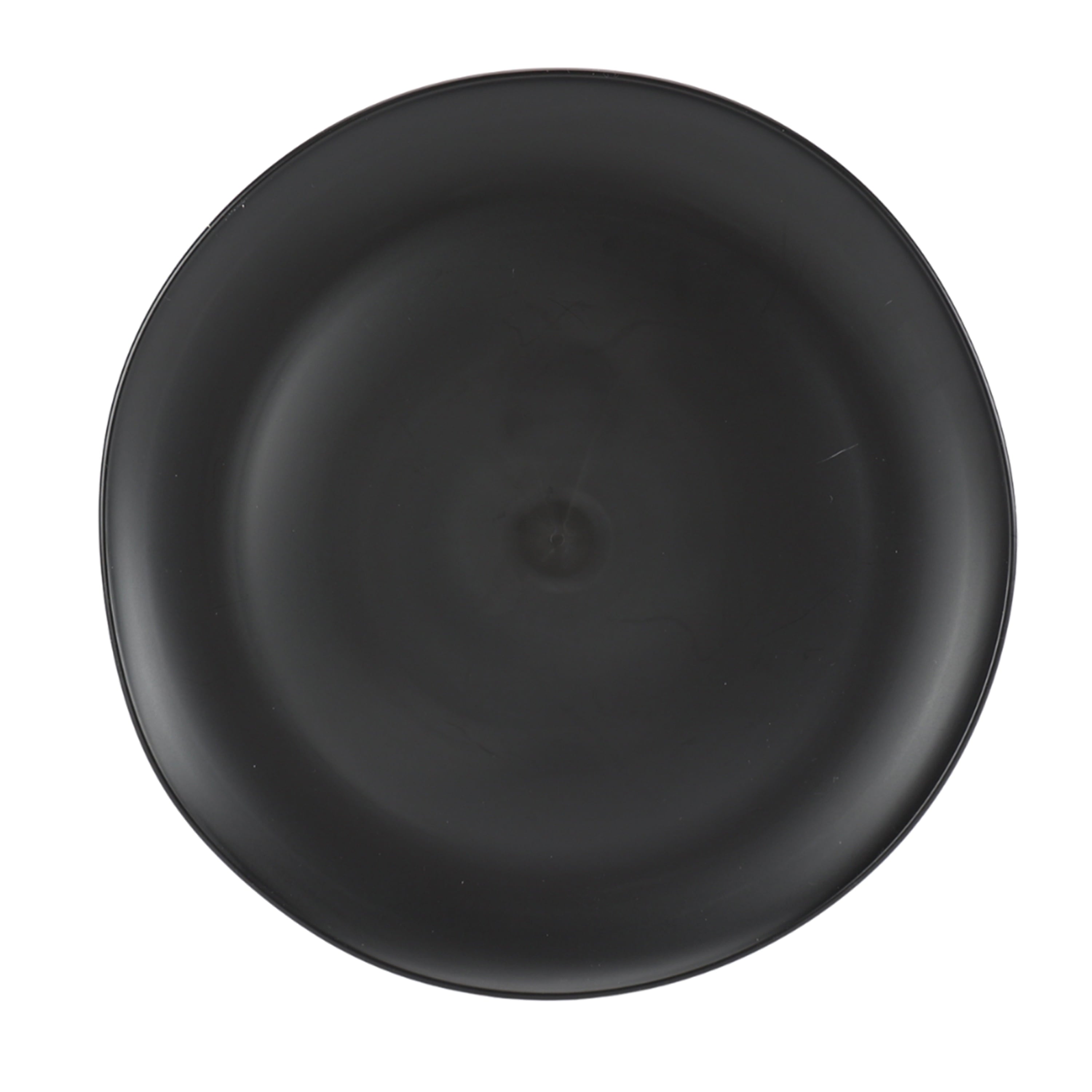 Black 12-Piece Eco-Friendly Recycled Plastic Dinnerware Set