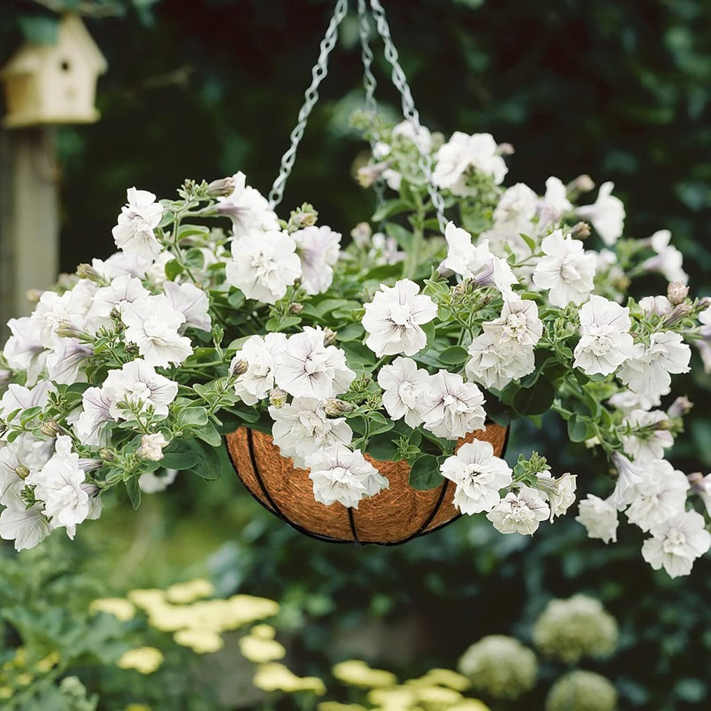 6Pcs 14Inch Coconut Liners for Planters round Hanging Basket Liners 100% Natural