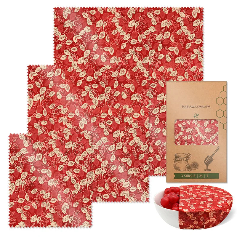 Reusable Beeswax Wrap Eco-Friendly Beeswax Food Wraps Zero Waste Bread Sandwich Food Wrap Organic Plastic-Free Food Storage